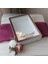 25X35 cm Ledli Isimli Beyaz-Rose Yarı Pleksi Kaplamalı Derin Anı Çerçevesi! Gül Kutusu! 3