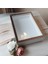 25X35 cm Ledli Beyaz-Bronz Yarı Pleksi Kaplamalı Derin Anı Çerçevesi! Gül Kutusu! Isimsiz 4