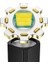 Mini Parlak El Feneri LED Alüminyum Alaşımlı Çok Fonksiyonlu USB Şarj Edilebilir Taşınabilir Dış Mekan Küçük El Feneri (Yurt Dışından) 3