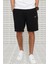 Shorts Club Swoosh Jersey Unisex Yazlık Ince %100 Pamuklu Şort Siyah 2