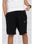 Shorts Club Swoosh Jersey Unisex Yazlık Ince %100 Pamuklu Şort Siyah 4