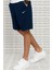 Shorts Club Swoosh Jersey Unisex Yazlık Ince %100 Pamuklu Şort Lacivert 2
