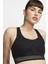 Swoosh Ultra Breathe Support Hafif Destekli Dolgulu Siyah Spor Sütyeni Bra 1