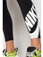 Sportswear Swoosh Tight 7/8 Pamuk Polyester Siyah Kadın Tayt 3