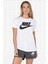 Futura White Tee Dökümlü Hafif Parlak Modal Örme Solmaya Dayanıklı Unisex Beyaz Tişört 1