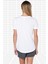 Futura White Tee Dökümlü Hafif Parlak Modal Örme Solmaya Dayanıklı Unisex Beyaz Tişört 3