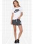 Futura White Tee Dökümlü Hafif Parlak Modal Örme Solmaya Dayanıklı Unisex Beyaz Tişört 4