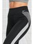 One Dri Fit Color Block Leggings Toparlayıcı 2 Iç Cepli Siyah Gri Tayt 2