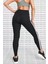 One Dri Fit Color Block Leggings Toparlayıcı 2 Iç Cepli Siyah Gri Tayt 3