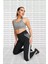 One Dri Fit Color Block Leggings Toparlayıcı 2 Iç Cepli Siyah Gri Tayt 4