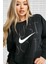 Dri Fit Fleece Training Loose Fit Crop Sweat Bol Kesim Siyah Sweatshirt 3