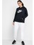 Sportswear Essential Fleece Hoodie Kapüşonlu Siyah Sweatshirt 4