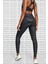 One Dri Fit Training Shine Black Leggings Toparlayıcı 2 Iç Cepli Siyah Parlak Tayt 3