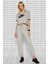 Sportswear Essential Fleece Tight Pants Cepsiz Eşofman Altı Tayt Gri 4