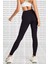 One Dri Fit Mid Rise Nike Graphic 7/8 Toparlayıcı 2 Cepli Siyah Tayt 2