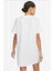 Sportswear Organic Cotton Short Sleve Dress Nakış Swooslu Beyaz Elbise 2