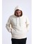 Ekru Yandan Cepli Kapüşonlu Sweatshirt 4