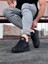 Bağcıklı Rahat Tırtıklı Taban Kömür Renk Erkek Sneaker 2