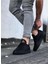Bağcıklı Rahat Tırtıklı Taban Kömür Renk Erkek Sneaker 3