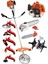 9 Hp Benzinli Çim Ot Biçme Yan Tipi Tırpan Bakır Sargı Full Set 7 Başlık 1 Çapalama Aparatı 4x4 1