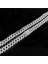 12 Mm. Gri Kalın 60 Cm. Taşlı Alloy Erkek Zincir EU77BY 2