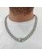 15 Mm. Gri Kalın 60 Cm. Taşlı Alloy Erkek Zincir EU78BY 3