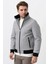 Santa Marta 2424402 Slim Fit Kürklü Kaban Gri 2