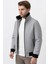 Santa Marta 2424402 Slim Fit Kürklü Kaban Gri 3