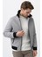 Santa Marta 2424402 Slim Fit Kürklü Kaban Gri 5
