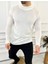 Kazak Slim Fit Tüylenmez Naturel Pamuk Triko Boğazlı Balıkçı Yaka Kazak 2