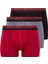 Erkek Baskılı-Bordo-Siyah 3'lü Boxer 80522 1