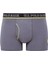 Erkek Antrasit-Saks-Siyah 3'lü Boxer 80508 3
