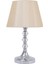 TH-250068 - Krom Renk Toplu Metal Ayaklı Kristal Cam Abajur Masa Lambası 1