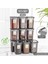 12'li Set Melly Sızdırmaz Kapaklı Kare Erzak Saklama Kabı Antrasit 12 x 1.10 Lt Etiketli 1