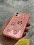 iPhone 12 Kılıf 3D Kabartma Emoji Figür Ayıcık Çiçek Kurdele Happy Good Luck Funny Heart Toys 3