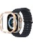 Apple Watch 8 Ultra/ Ultra 2 Kasa Koruma (49 Mm) Elmas Taşlı Zarif Şık Önü Açık Koruma Kılıf 4