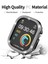 Apple Watch 8 Ultra/ Ultra 2 Kasa Koruma (49 Mm) Elmas Taşlı Zarif Şık Önü Açık Koruma Kılıf 4