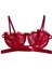 Dantelli Kırmızı Bralet Takım 2