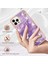 iPhone 15 Pro Max Için Mermer Şık Desenli Tpu Tampon Telefon Kılıfı - Mor (Yurt Dışından) 2