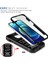 iPhone 15 Plus Için Kayar Lens Koruyucu Halka Standlı Telefon Kılıfı - Siyah (Yurt Dışından) 4