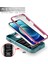 iPhone 15 Plus Için Kayar Lens Koruyucu Halka Standlı Telefon Kılıfı - Pembe-Yeşil (Yurt Dışından) 4