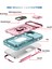 iPhone 15 Plus Için Kayar Lens Koruyucu Halka Standlı Telefon Kılıfı - Pembe-Yeşil (Yurt Dışından) 5
