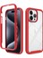 iPhone 15 Pro Max Için Hibrit Bumper Tam Koruma Telefon Kılıfı - Kırmızı (Yurt Dışından) 1