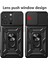 iPhone 15 Pro Max Için Halka Ayaklı ve Kayar Kamera Kapaklı Telefon Kılıf - Mavi (Yurt Dışından) 2