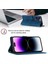 iPhone 15 Pro Max Için Kabartmalı Deri Cüzdan Stand Telefon Kılıfı - Mavi (Yurt Dışından) 4