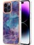 iPhone 15 Pro Max Için Desen Sert Arka Şeffaf Tpu Tampon Telefon Kılıfı - Mor (Yurt Dışından) 1