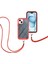 iPhone 15 Plus Için Şeffaf Bumper Shockproof Ayarlanabilir Çapraz Askılı Tam Koruma Kılıf-Kırmızı (Yurt Dışından) 5