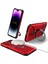 iPhone 15 Pro Max Için Magsafe Manyetik Halka Standlı Ağır Hizmet Telefon Kılıfı - Kırmızı (Yurt Dışından) 1