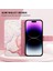 iPhone 15 Pro Max Için Mermer Desenli Pu Deri Cüzdan Telefon Kılıfı - Rose Gold (Yurt Dışından) 5