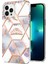 iPhone 15 Pro Max Için Mermer Ince Yumuşak Tpu Darbeye Dayanıklı Telefon Kılıf - Beyaz (Yurt Dışından) 1
